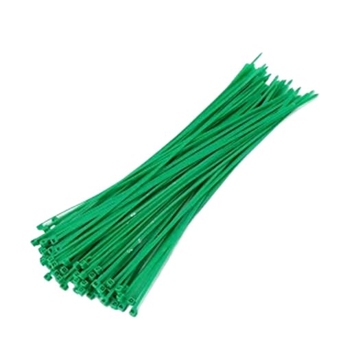 kabelbinder Bunte selbstsichernde Kabelbinder aus Nylon, Kunststoff-Kabelbinder, Drahtbinde-Wickelbänder for das DIY-Kabelmanagement(Green,3x200mm width2.5mm) von EXKURPOO
