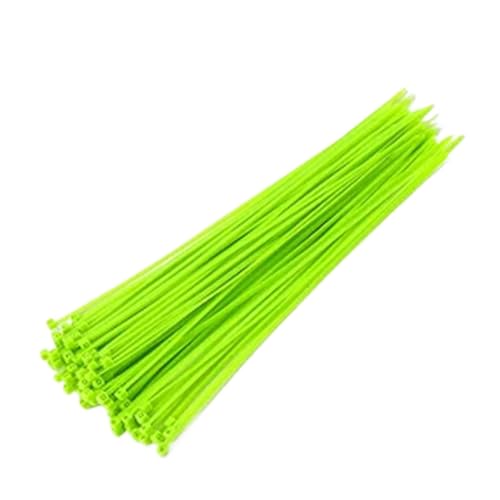 kabelbinder Bunte selbstsichernde Kabelbinder aus Nylon, Kunststoff-Kabelbinder, Drahtbinde-Wickelbänder for das DIY-Kabelmanagement(UV Green,4x150mm width3.6mm) von EXKURPOO