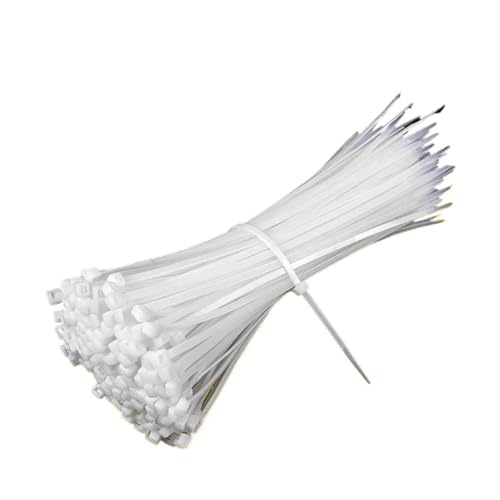 kabelbinder Kabelbinder, selbstsichernd, Kunststoff, Nylon, weiß, Organizer, for Befestigen von Kabeln, Kabelbindern(2.6x150mm(white)) von EXKURPOO