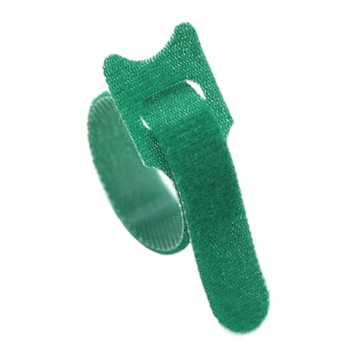 kabelbinder Lösbare Kabelbinder Kunststoffbefestigung Wiederverwendbare Kabelbinderbänder Nylon Wrap Zip Bundle Bandage Tie(Green,150mm x 100Pcs) von EXKURPOO