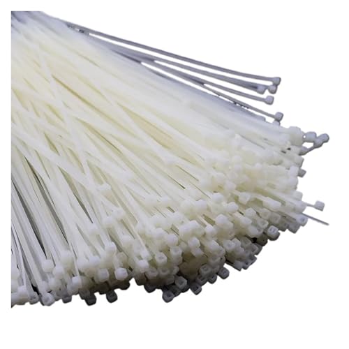 kabelbinder Nylon-Kabelbinder Kabelbinder Selbstsichernde(3x200(white) 100pcs) von EXKURPOO