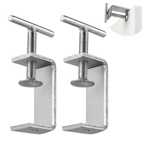 EXLECO 2er 15-60mm C Klemme Edelstahl C Zwingen Schraubklemme Einstellbar Kieferöffnungen Trägerklemme Fixierzange Tischklemme Trägerklammer Befestigungs Klemme für Holzarbeiten Schweißen Tischlerei von EXLECO