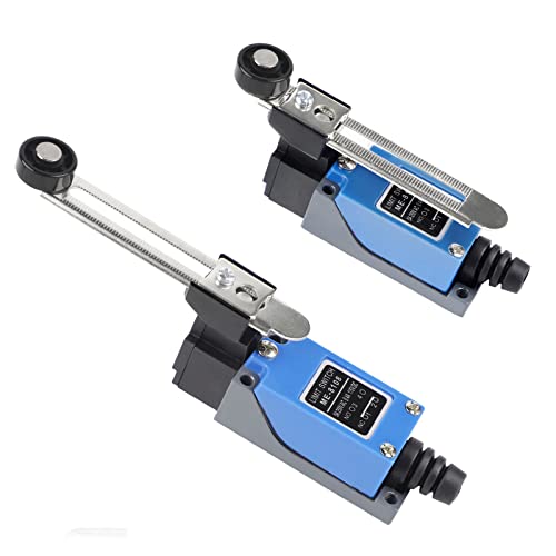 EXLECO 2er Lever Endschalter Verstellbar Endschalter mit 5CM Verstellbar Rollerhebel 1NO 1NC ME-8108 Limit Schalter Selbstrückstellend Wechselschalter für CNC Fräser Plasma Elektrische Steuerschalter EXLECO 2er Lever Endschalter Verstellbar Endschalter mit 5CM Verstellbar Rollerhebel 1NO 1NC ME-8108 Limit Schalter Selbstrückstellend Wechselschalter für CNC Fräser Plasma Elektrische Steuerschalter von EXLECO
