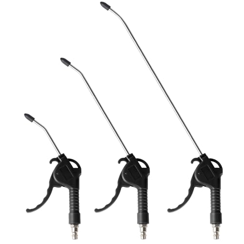 EXLECO 3 X Druckluftpistole Ausblaspistole Druckluft 95mm 295mm 490mm Blasrohr Luftdruckpistole Kompressor Luftpistole mit 1/4" Anschluss Luftblaspistole Kunststoffgehäuse max. 8 bar Schwarz EXLECO 3 X Druckluftpistole Ausblaspistole Druckluft 95mm 295mm 490mm Blasrohr Luftdruckpistole Kompressor Luftpistole mit 1/4" Anschluss Luftblaspistole Kunststoffgehäuse max. 8 bar Schwarz von EXLECO