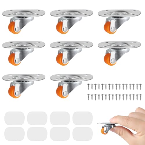 EXLECO 8 STK 12mm Lenkrollen Kleine Rollen für Möbel Nylonräder mit Schrauben Mini Möbelrollen 360 Grad Mini Räder Lenkrollen Selbstklebende Gummirollen Universalrad Schwerlastrollen Kleine Bockrollen EXLECO 8 STK 12mm Lenkrollen Kleine Rollen für Möbel Nylonräder mit Schrauben Mini Möbelrollen 360 Grad Mini Räder Lenkrollen Selbstklebende Gummirollen Universalrad Schwerlastrollen Kleine Bockrollen von EXLECO