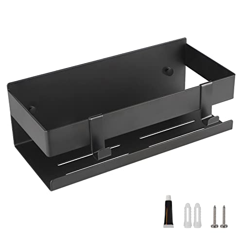 EXLECO Duschablage Ohne Bohren Duschregal Wand Edelstahl Badregal mit 2 beweglichen Haken Duschkorb Selbstklebende Badezimmer Regal Badezimmer Aufbewahrung für Shampoo und Duschgel 23CM Gebürstet EXLECO Duschablage Ohne Bohren Duschregal Wand Edelstahl Badregal mit 2 beweglichen Haken Duschkorb Selbstklebende Badezimmer Regal Badezimmer Aufbewahrung für Shampoo und Duschgel 23CM Gebürstet von EXLECO