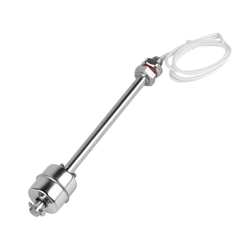 EXLECO Edelstahl Schwimmerschalter 150mm Vertikaler Wasserstandssensor M10 Wasserstandsregler 0~230V Füllstandsregler Füllstandsensor Flüssigkeit Flüssigkeitsstandssensor für Wasserpumpe Pool Teich von EXLECO