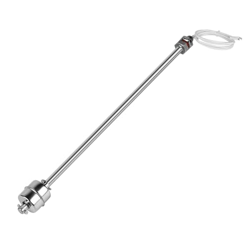 EXLECO Edelstahl Schwimmerschalter 300mm Vertikaler Wasserstandssensor M10 Wasserstandsregler 0~230v Füllstandsregler Füllstandsensor Flüssigkeit Flüssigkeitsstandssensor für Wasserpumpe Pool Teich von EXLECO