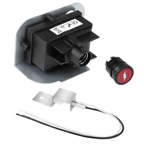 EXLECO Piezo Zünder Kompatibel mit Weber Spirit Weber Q1200 Q2200 Serie Gasgrills Elektrozünder Grill Zünder Kit Ersatz Zünderteile für Weber 64868 Elektronischer Piezozünder Druckknopf Grill Anzünder von EXLECO