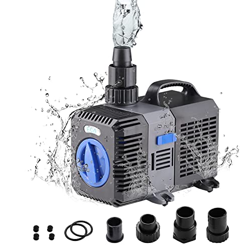 EXLECO Super Eco Teichpumpe Filterpumpe 3000L/H 10Watt Energiespar Wasserpumpe Koiteich Bachlaufpumpe CTP-2800 von EXLECO