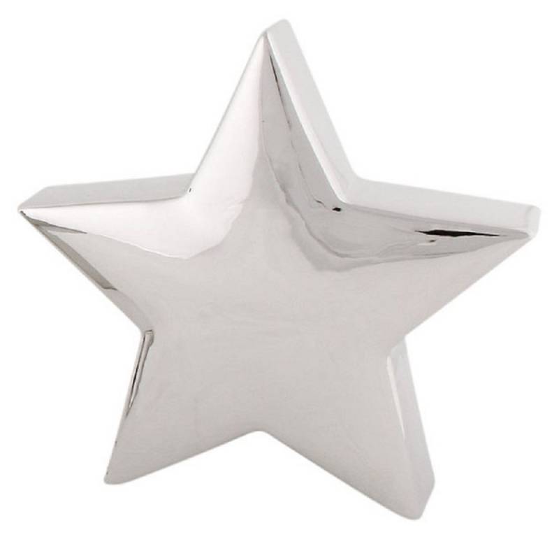 EXNER Dekoobjekt Exner Stern ArgenT, silber, Keramik, 25x10x25 cm, 216323 von EXNER