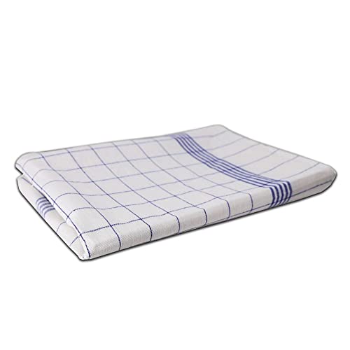 EXNER Küchen-Tuch, Geschirr-Tuch, Gläser-Tuch, Polier-Tuch, 100% Baumwolle, Farbe Weiss-blau kariert, 1 VE=5 Stück! EXNER Küchen-Tuch, Geschirr-Tuch, Gläser-Tuch, Polier-Tuch, 100% Baumwolle, Farbe Weiss-blau kariert, 1 VE=5 Stück! von EXNER