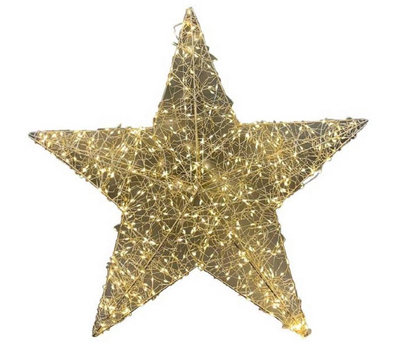 EXNER LED Stern Exner Stern beleuchtet Lumière, gold, Metall, 60x11x60 cm+480L, 258184 von EXNER
