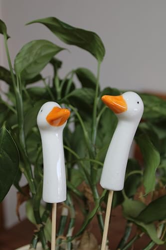 Exner 2 Topfstecker mit Gänsekopf groß, Kopf 10 x 4 cm, gesamte Länge 28 cm von EXNER