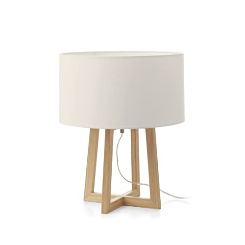 EXO LIGHTING - KARA Buchenholz-Tischlampe mit weißem Lampenschirm inklusive E27-Lampenfassung innen IP20. Tischleuchte ideal für einen Beistelltisch im Wohn- oder Schlafzimmer.… EXO LIGHTING - KARA Buchenholz-Tischlampe mit weißem Lampenschirm inklusive E27-Lampenfassung innen IP20. Tischleuchte ideal für einen Beistelltisch im Wohn- oder Schlafzimmer.… von EXO LIGHTING