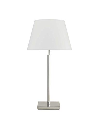 EXO lighting - FIRENZE Tischlampe aus satiniertem Nickel mit weißem Lampenschirm inklusive E27 innen IP20. Tischlampe im modernen Stil für Schlafzimmer oder Wohnzimmer von Residenzen oder Hotels EXO lighting - FIRENZE Tischlampe aus satiniertem Nickel mit weißem Lampenschirm inklusive E27 innen IP20. Tischlampe im modernen Stil für Schlafzimmer oder Wohnzimmer von Residenzen oder Hotels von EXO lighting