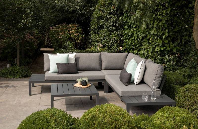 EXOTAN Gartenlounge-Set Lounge-Ecksofa - Set - La Vida - Aluminium Anthrazit, Unifarben von EXOTAN