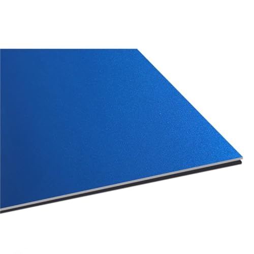 1 Stück 1,0 mm dickes, 100 x 100 mm großes, farbig eloxiertes Aluminiumblech for die Gravur mit CO2-/Fasermaschinen – for Heimwerkerprojekte und Beschilderungen(Dark blue) von EXOTUF
