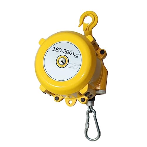 1 Stück einziehbarer Federzug mit Haken und Drahtseil – for Werkstatt, Fließband und Automobilausrüstung(180-200kg) von EXOTUF
