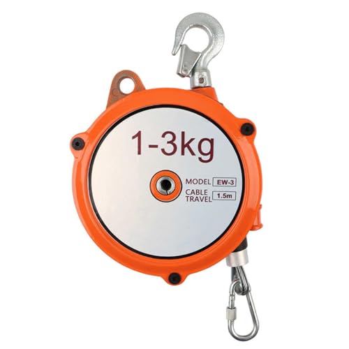 1 Stück einziehbarer Federzug – verstellbarer Werkzeughalter mit 1,5 m Drahtseil, Lager for effizientes Werkzeugmanagement(1-3 Kg) von EXOTUF