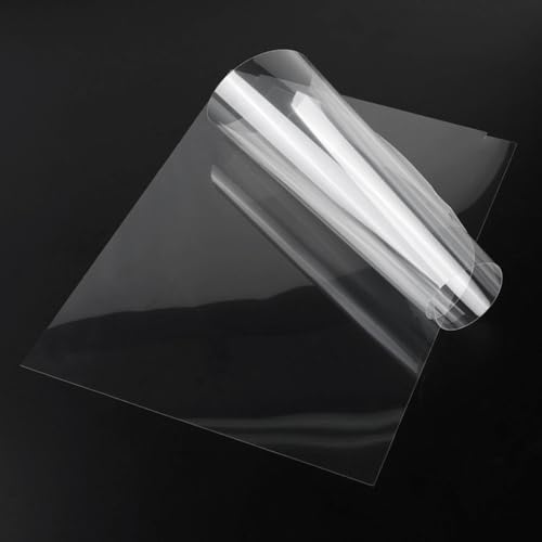 1 Stück ultradünnes optisches PET-Klebeband – 10 x 10 cm transparentes Klebeblatt for Labor und Forschung – einseitige/doppelseitige Optionen(0.002mm Thick Single Side Sticky) von EXOTUF
