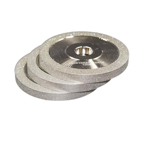 100 mm 4-Zoll-Diamant-Schleifscheibe for Flachschleifen – CBN-Schleifscheibe for Keramik-, Wolfram-, Stahl- und Fräser – 1 Stück(100Grit) von EXOTUF
