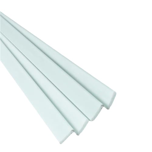 4 Stück 500 mm Flache pultrudierte Fiberglasstäbe – leichte, langlebige Verbundstreifen for Drachenstangen und mehr(2x12x500mm) von EXOTUF