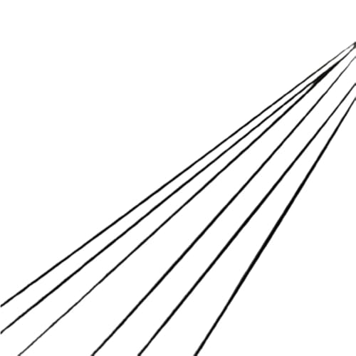 6 Stück Schwarze Fiberglasstäbe – 1 m leichte elastische Stangen, Durchmesser 0,8/1/1,2 mm for Präzisionsbearbeitung, DIY-Projekte(1.2x1000mm) von EXOTUF