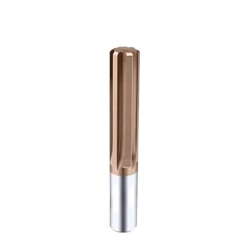 For die Präzisionsmetallbearbeitung, 1 Stück Reibahle aus gehärtetem Stahl H7, 5–20 mm | 6-schneidige Hartmetallreibahle mit gerader Nut(19x150) von EXOTUF