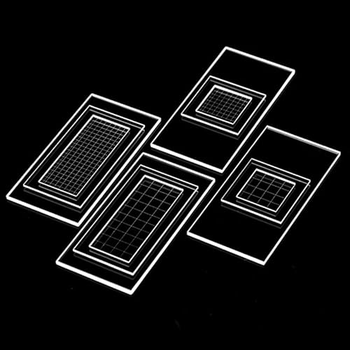 Glasobjektträger for Zählen von Plankton-Eiern, hohe Lichtdurchlässigkeit, langlebiges deutsches Glas, 1 Stück(2.5x2.5x0.1mm0.1ml) von EXOTUF