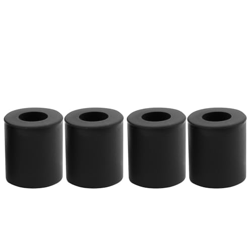 Silikon-Betthalterungen for 3D-Drucker – Ersatzteile for Nivelliersäulen in Schwarz/Orange (12–26 mm) – 4 Stück Abstandshalter for Heizbetten(Black,18mm) von EXOTUF
