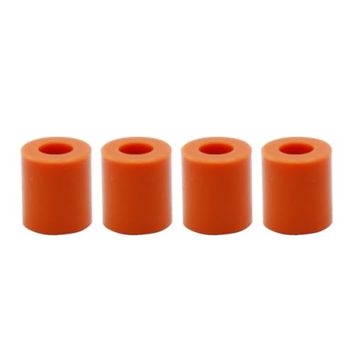 Silikon-Betthalterungen for 3D-Drucker – Ersatzteile for Nivelliersäulen in Schwarz/Orange (12–26 mm) – 4 Stück Abstandshalter for Heizbetten(Orange,16mm) von EXOTUF