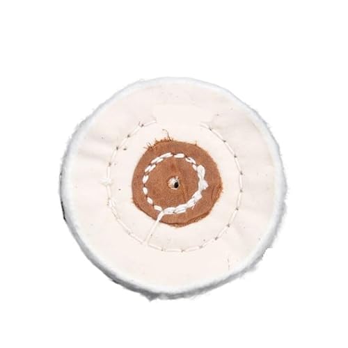 Spiegelpolierscheibe 100 x 125 mm – hochelastisches Stoff-Arbor-Pufferpad for Metall, Holz, Schmuck und mehr – 1 Stück(5 inch) von EXOTUF