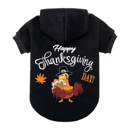 EXPAWLORER Hunde-Kapuzenpullover, weich und warm, für Herbst und Winter, mit Türkei-Motiv, für Welpen, Katzen, kleine, mittelgroße und große Hunde EXPAWLORER Hunde-Kapuzenpullover, weich und warm, für Herbst und Winter, mit Türkei-Motiv, für Welpen, Katzen, kleine, mittelgroße und große Hunde von EXPAWLORER