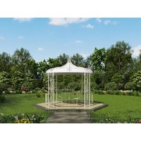 Gartenpavillon - Metall - 300 x 290 cm - Weiß - TILCARA von Vente-unique