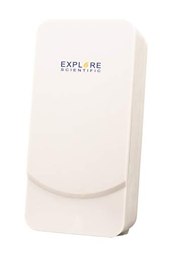 Explore Scientific ST1002 Drahtloser Temperatursensor, Wandhalterung oder Tischhalterung, kompatibel mit Explore Scientific - RPW3008, Weiß von Explore Scientific