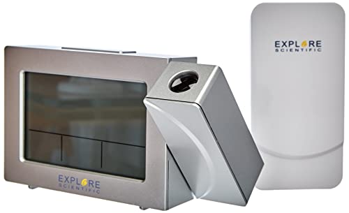 EXPLORE SCIENTIFIC Wettervorhersage RPW3008 Dual Snooze Alarm Silber von Explore Scientific