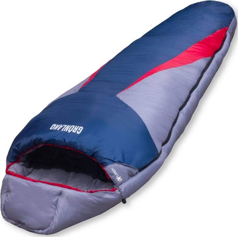 EXPLORER Mumienschlafsack Grönland Camping Schlafsack 230x82x55cm Outdoor warm (0°C bis -23°C Frühling/Sommer/Herbst/Winter Reise Festival), kombinierbar 1900g von EXPLORER