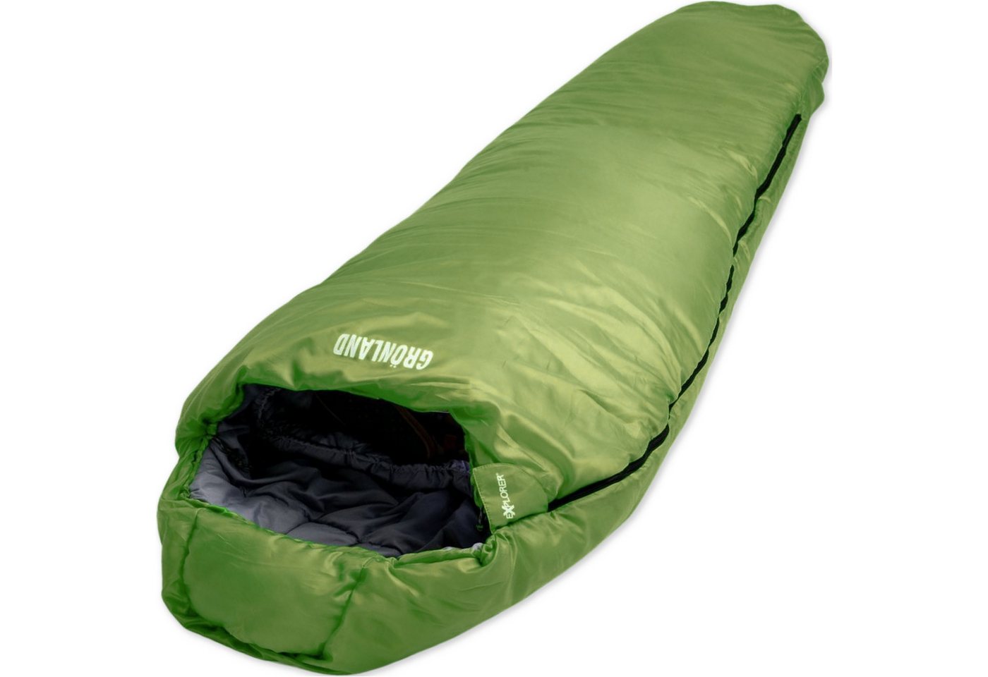 EXPLORER Mumienschlafsack Grönland Camping Schlafsack 230x82x55cm Outdoor warm (0°C bis -23°C Frühling/Sommer/Herbst/Winter Reise Festival), kombinierbar 1900g von EXPLORER