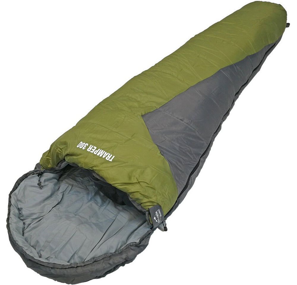 EXPLORER Mumienschlafsack Tramper 300 Camping Schlafsack 230x80x55cm Outdoor -16°C von EXPLORER