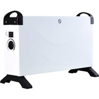 Hotserie - Elektroheizung 3 Heizstufen Heizgerät regelbares Thermostat Heizstrahler mobile Heizung, 750/1250/2000 Watt, weiß schwarz, Tragegriffe, von HOTSERIE