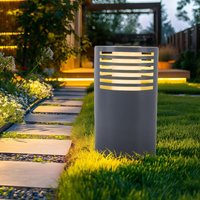 LED Solarlampe Wegeleuchte Gartenlampe Außenleuchte Standlampe, Kunststoff weiß, warmweiß, DxH 20x35 cm LED Solarlampe Wegeleuchte Gartenlampe Außenleuchte Standlampe, Kunststoff weiß, warmweiß, DxH 20x35 cm von EXPO BÖRSE