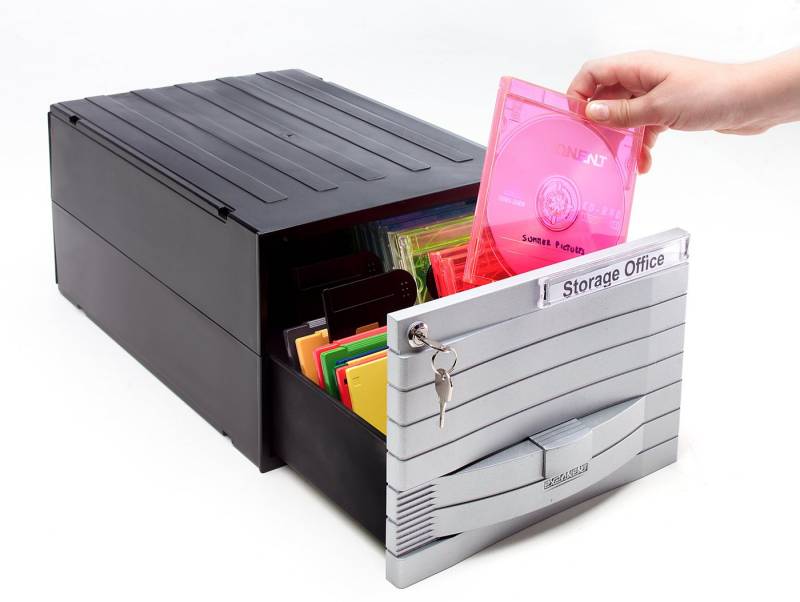 EXPONENT Aufbewahrungsbox 34602 für 48 oder 96 CDs von EXPONENT