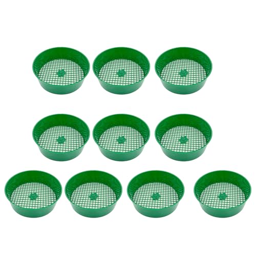 EXQIOUR Bodensieb-Set von 5/10 Siebsieb für Gärten, Balkone und Gewächshäuser, leicht zu reinigen und zu verwenden, Heimgartenwerkzeug von EXQIOUR