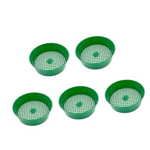 EXQIOUR Bodensieb-Set von 5/10 Siebsieb für Gärten, Balkone und Gewächshäuser, leicht zu reinigen und zu verwenden, Heimgartenwerkzeug von EXQIOUR