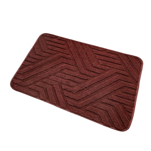 EXQIOUR Weiche, strukturierte Badematte, 40 x 60 cm, rutschfester Duschvorleger, schnell trocknend, Mikrofaser-Boden für Wanne, maschinenwaschbar, schnell trocknend, Mikrofaser-Badezimmerteppich von EXQIOUR