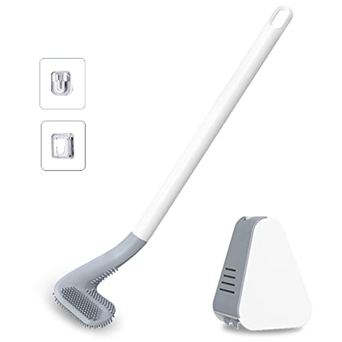 Golf Toilettenbürste mit langem Griff Wandmontage Reinigung und Halter Reinigung ohne Sackgassen Wandmontage WC Garnitur Halter Golf von EXQIOUR