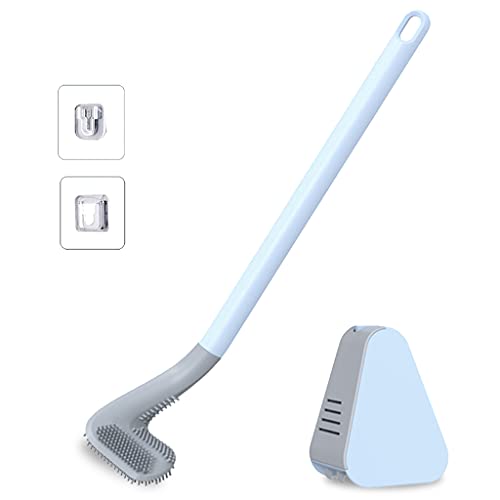 Golf Toilettenbürste mit langem Griff Wandmontage Reinigung und Halter Reinigung ohne Sackgassen Wandmontage WC Garnitur Halter Golf von EXQIOUR