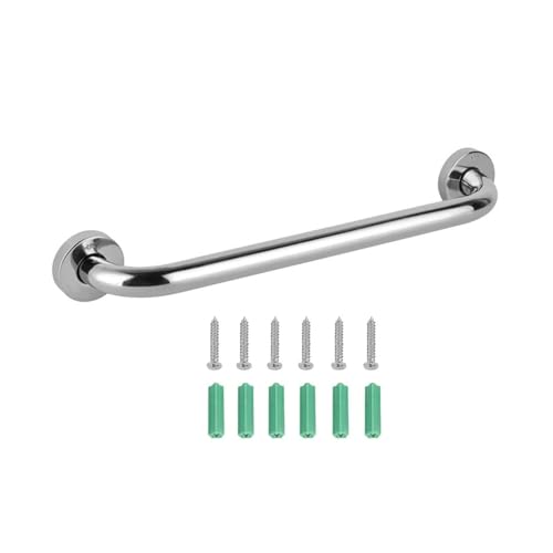 Handbrause Haltegriff Handtuchhalter Badezimmer Senior Assist Bad Griff Edelstahl Haltegriff Duschgriffe für ältere Menschen Silber Ersatz Edelstahl von EXQIOUR