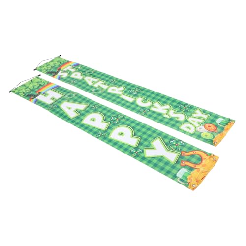 EXQUIMEUBLE 1 Satz St. Patrick's Couplet Fußballparty St Patricks Day Türdekorationen Fußball-Geburtstag St Patrick's Hallo Frühlingsveranda-Schild St Patricks Day Dekorationen Polyestertuch EXQUIMEUBLE 1 Satz St. Patrick's Couplet Fußballparty St Patricks Day Türdekorationen Fußball-Geburtstag St Patrick's Hallo Frühlingsveranda-Schild St Patricks Day Dekorationen Polyestertuch von EXQUIMEUBLE